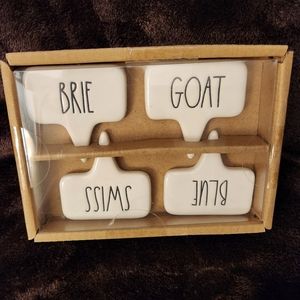 Rae Dunn BRIE GOAT BLUE SWISS Cheese Markers